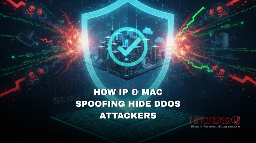 How Do IP Spoofing and MAC Spoofing Hide a DDoS Attacker?