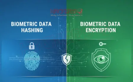 How Does Hashing Differ from Encryption in Biometric Data Protection?