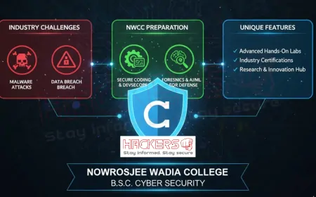 What Unique Features Does Nowrosjee Wadia College’s Cyber Security Program Offer?