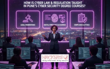 How Is Cyber Law & Regulation Taught in Pune’s Cyber Security Degree Courses?