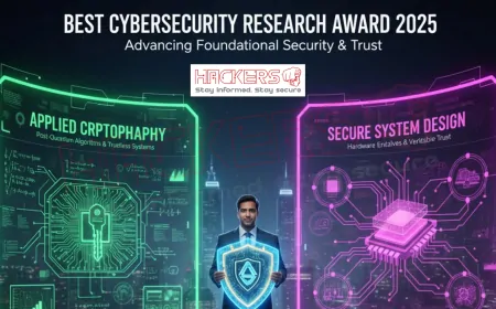 Who Won the Best Cybersecurity Research Award in 2025?